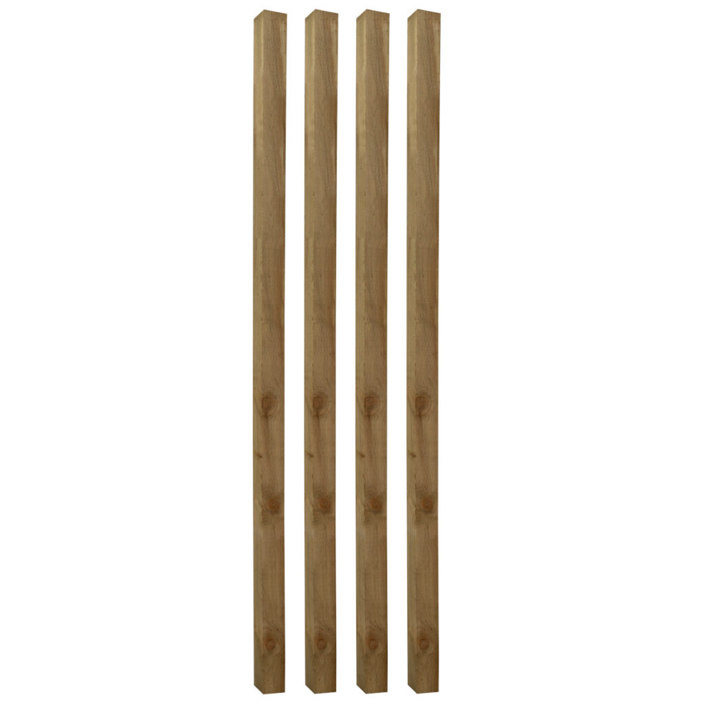 Forest Garden Green Incised Fence Post 8ft – Pack of 4 5013053155950 2